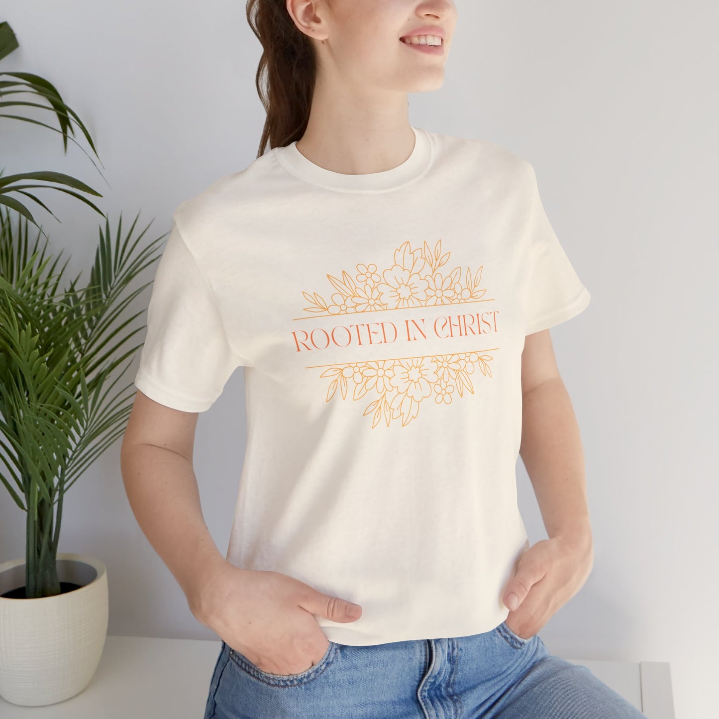 Floral Rooted In Christ Tee