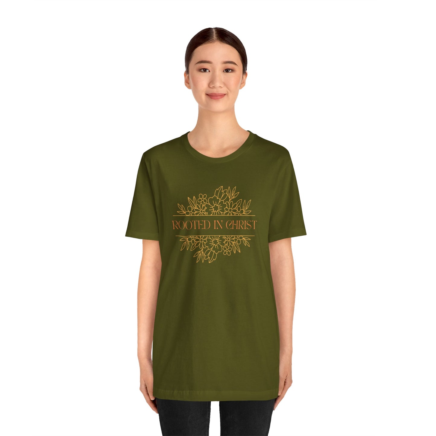 Floral Rooted In Christ Tee