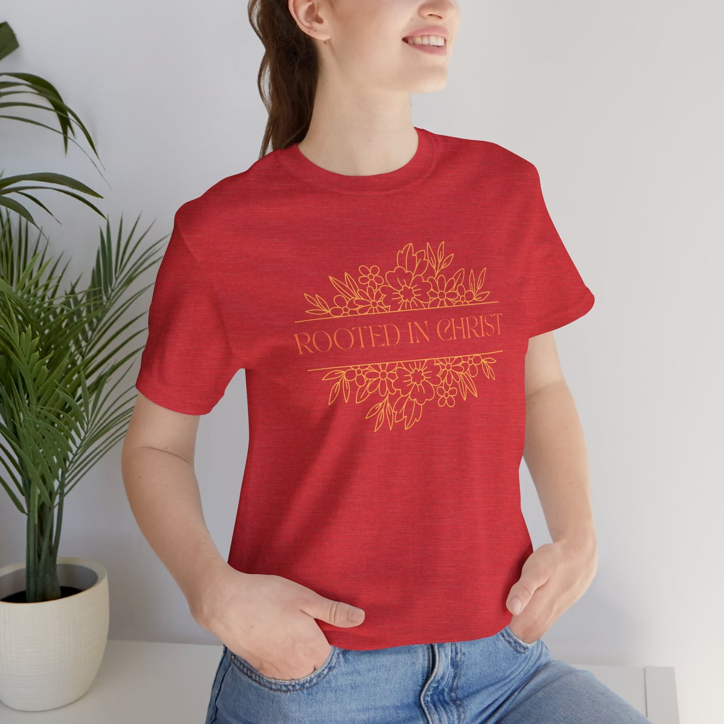 Floral Rooted In Christ Tee