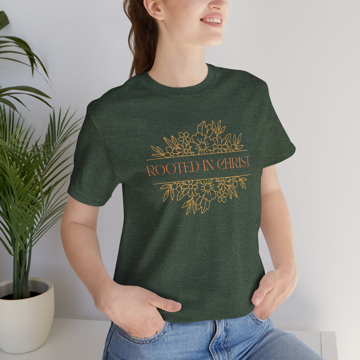 Floral Rooted In Christ Tee