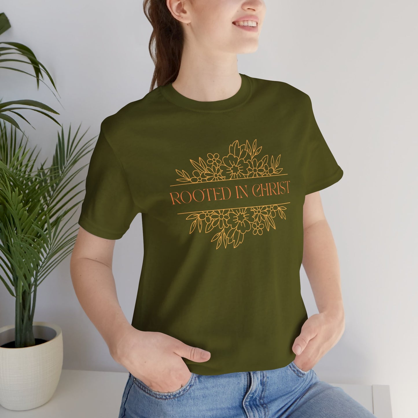 Floral Rooted In Christ Tee