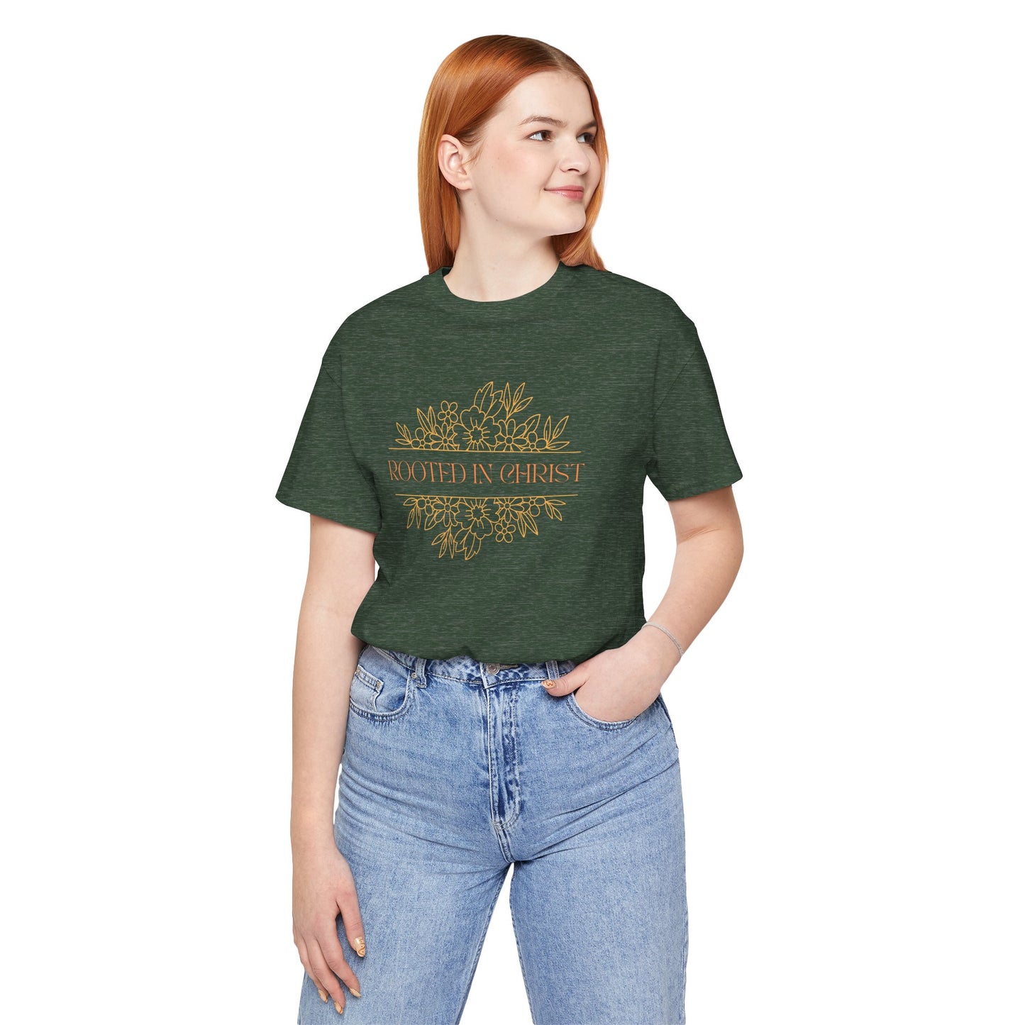 Floral Rooted In Christ Tee