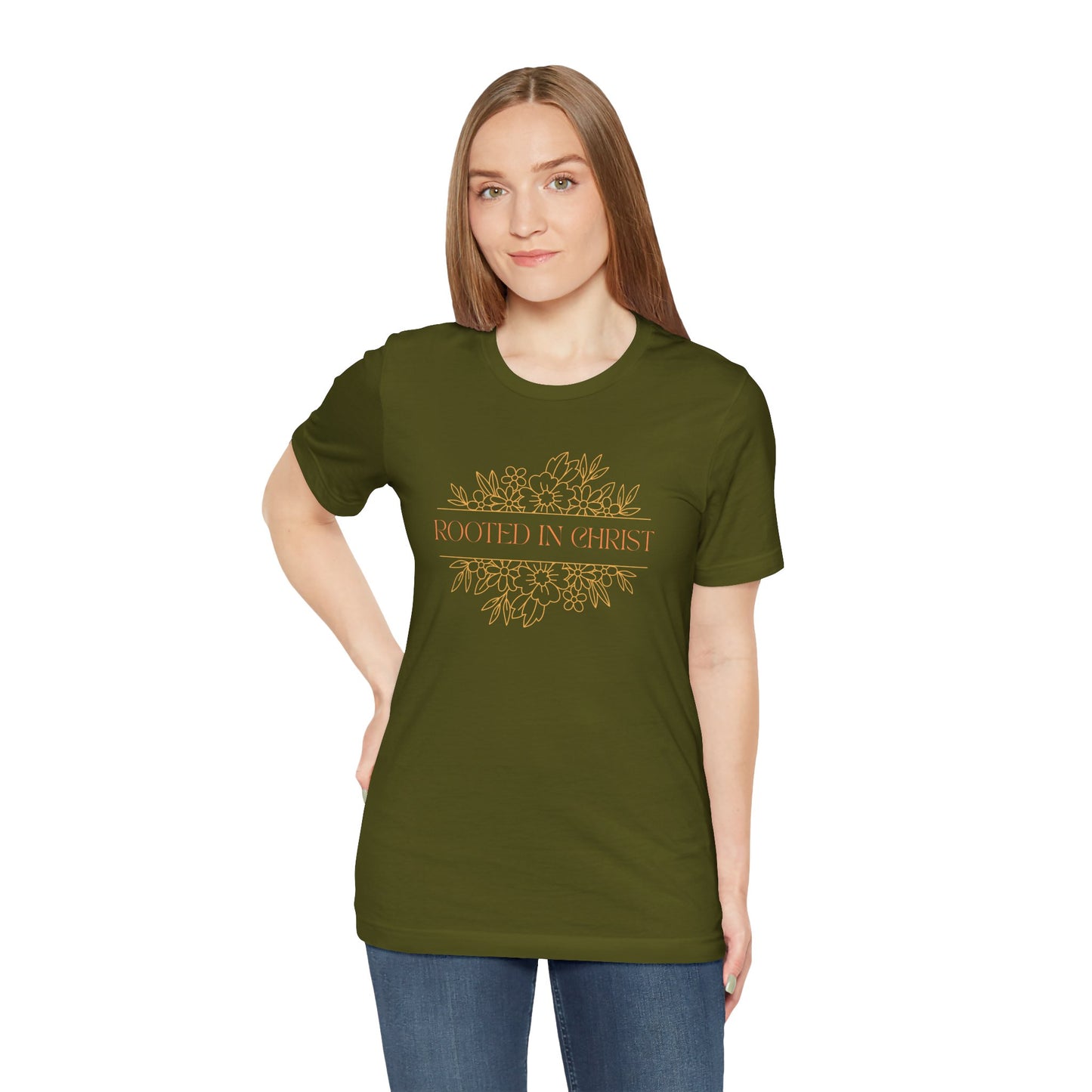 Floral Rooted In Christ Tee