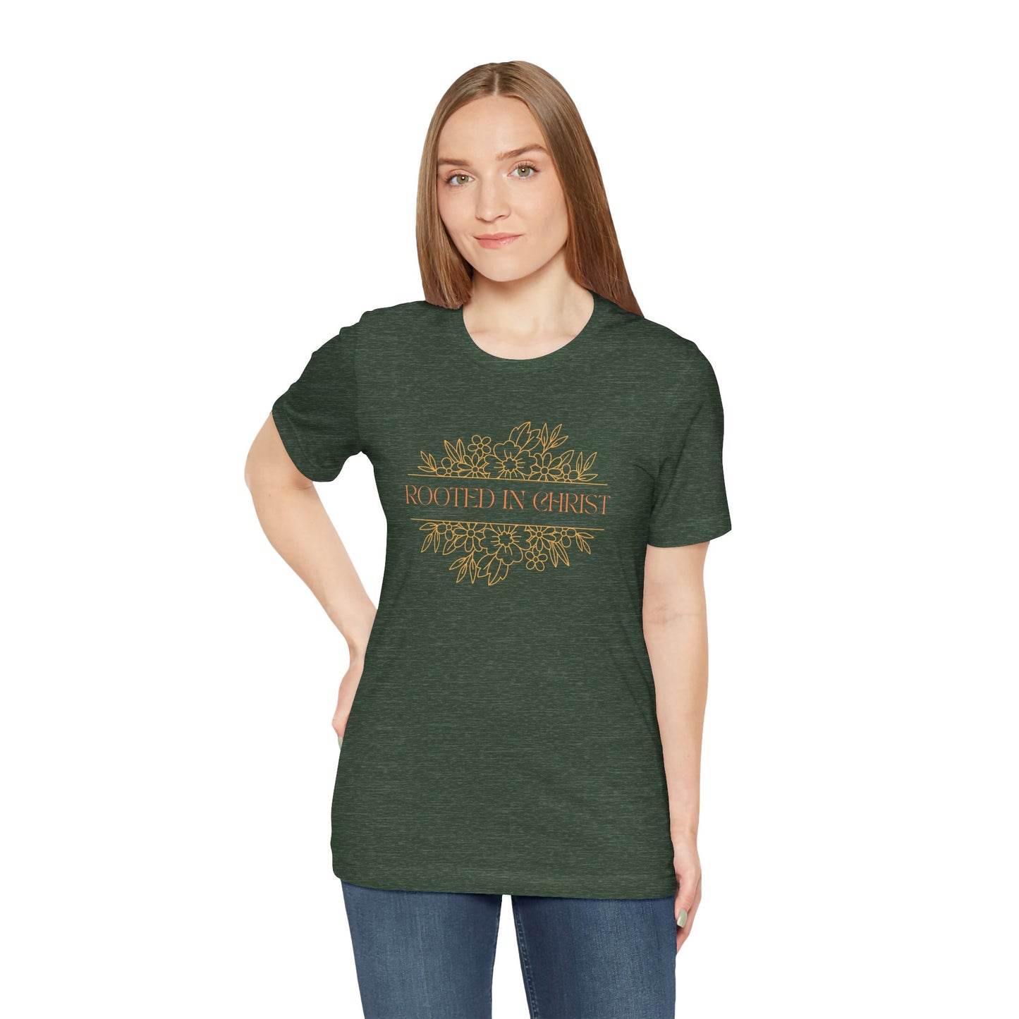 Floral Rooted In Christ Tee