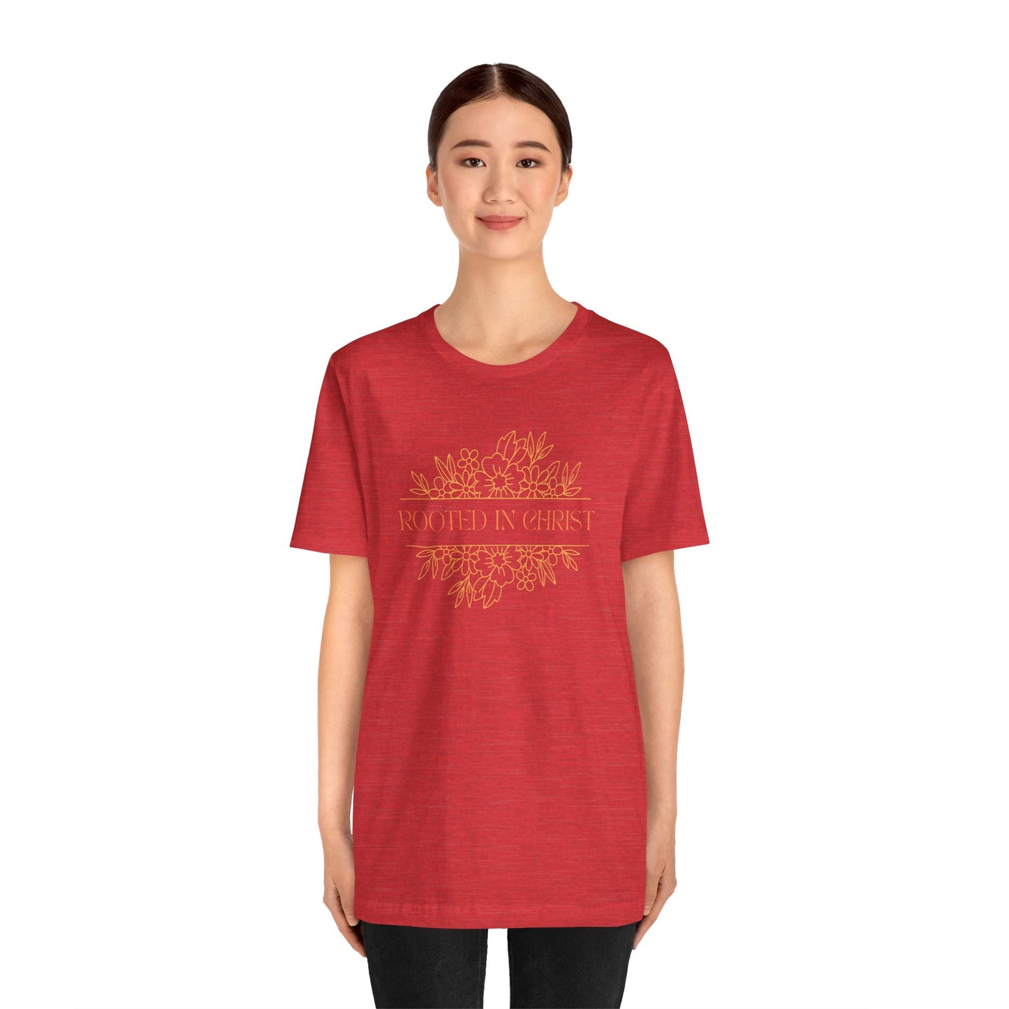 Floral Rooted In Christ Tee