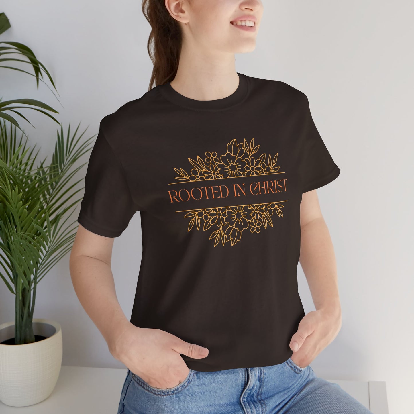 Floral Rooted In Christ Tee