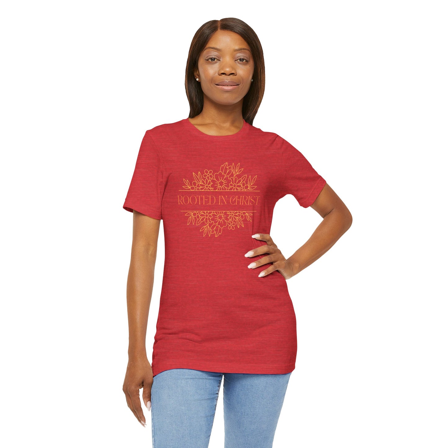 Floral Rooted In Christ Tee