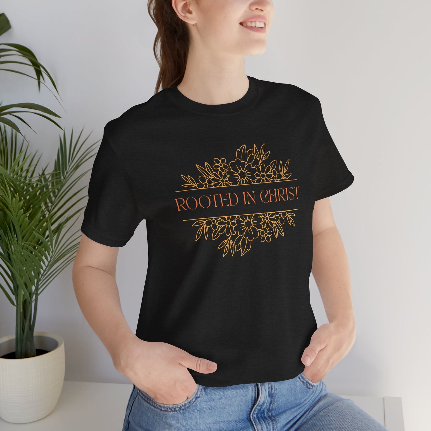 Floral Rooted In Christ Tee