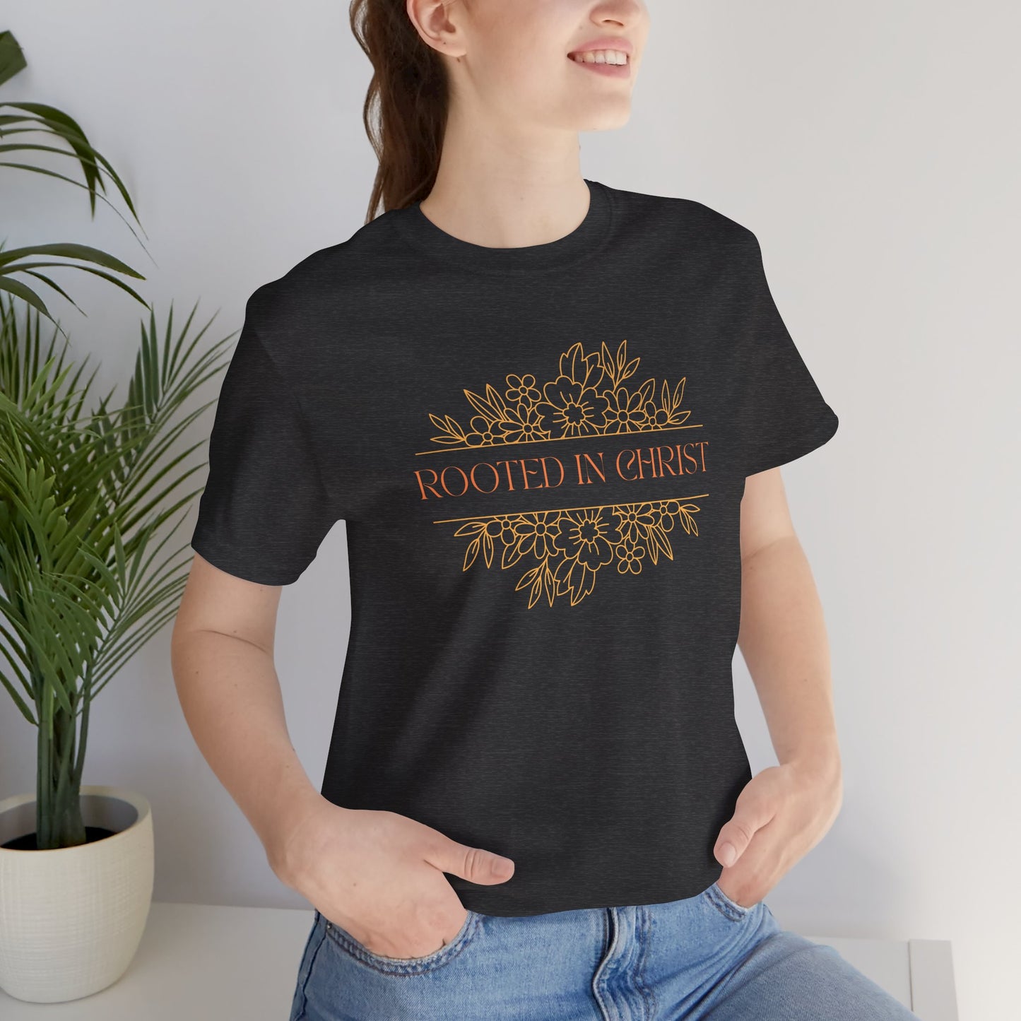 Floral Rooted In Christ Tee