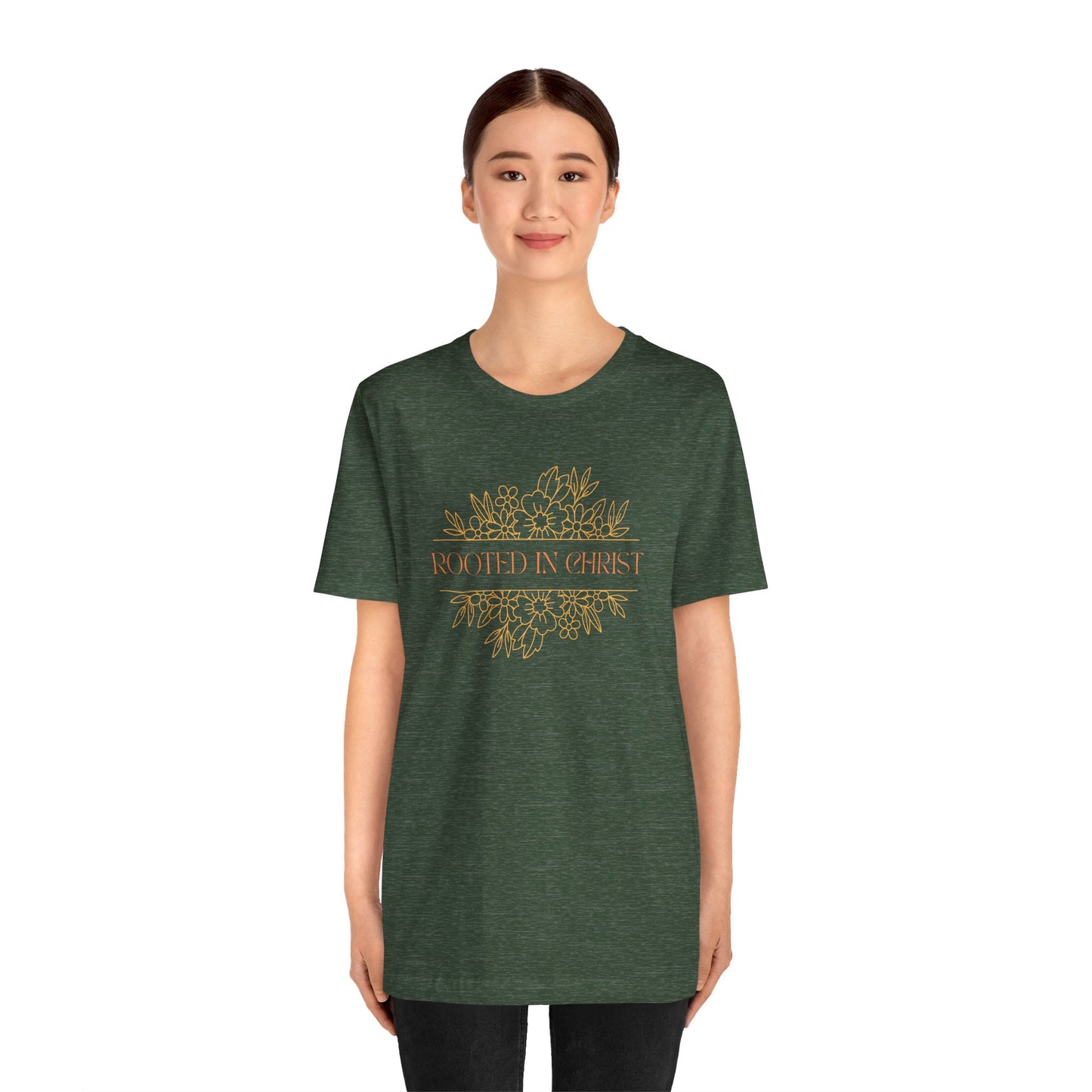 Floral Rooted In Christ Tee