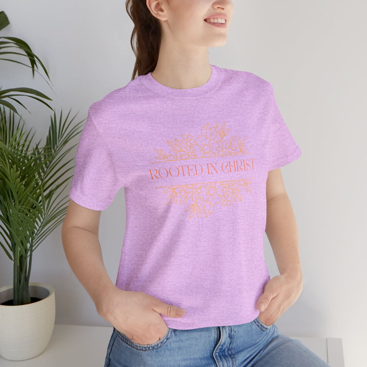 Floral Rooted In Christ Tee