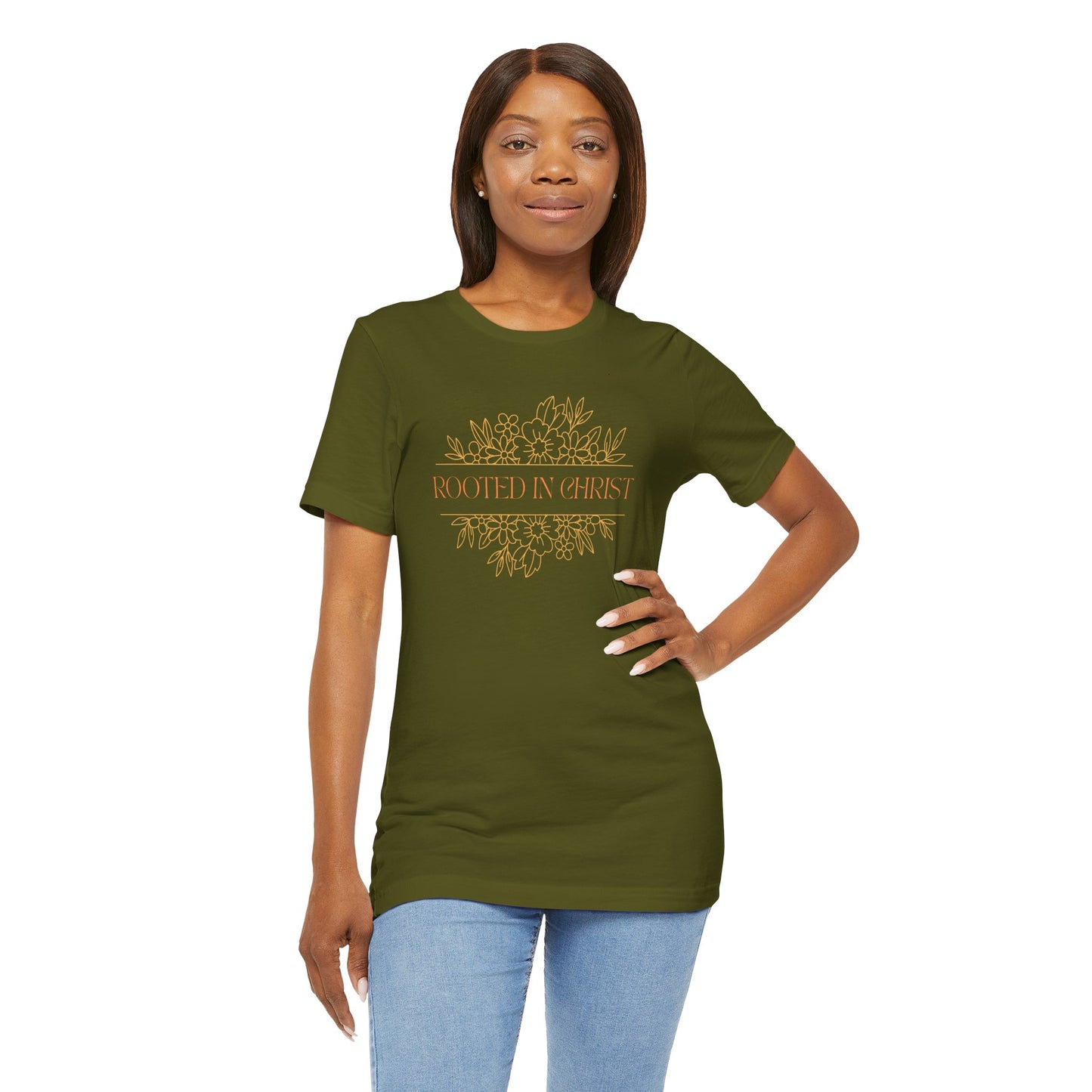 Floral Rooted In Christ Tee